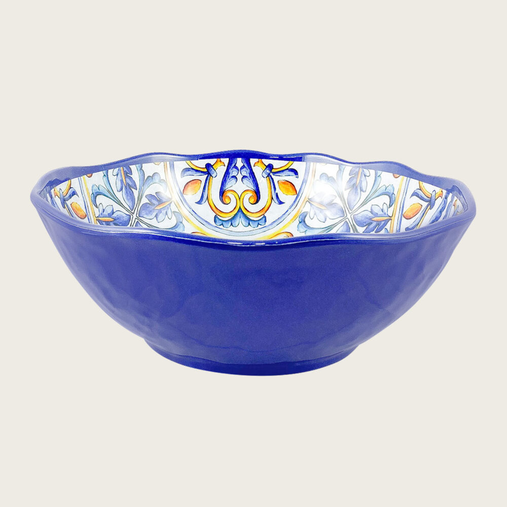 INSALATIERA CIOTOLA IN MELAMINA DECORO VIETRI