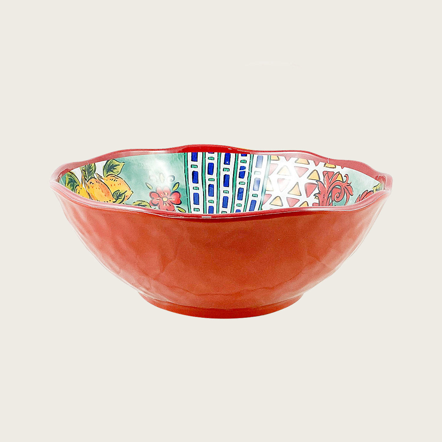 INSALATIERA CIOTOLA IN MELAMINA DECORO AMALFI