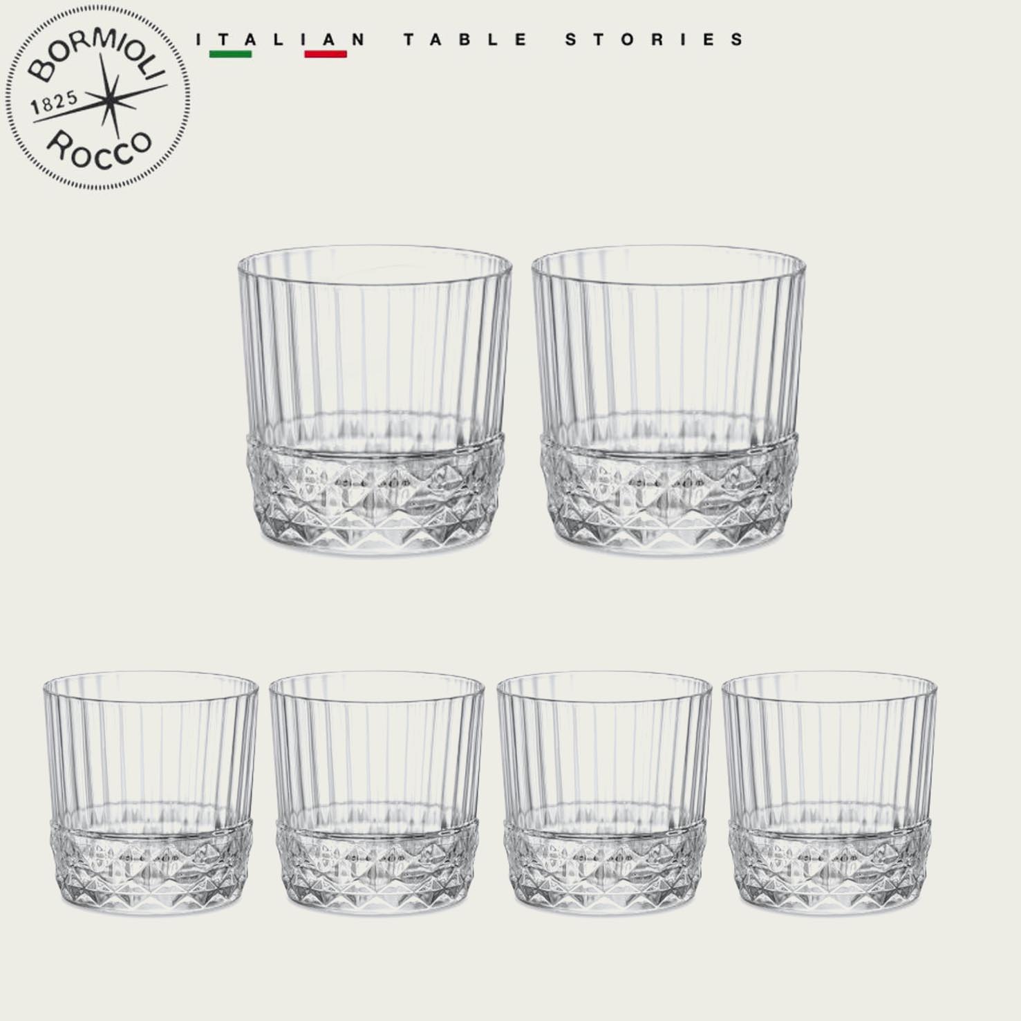 SET 6 BICCHIERI BORMIOLI AMERICA 20S ROCKS