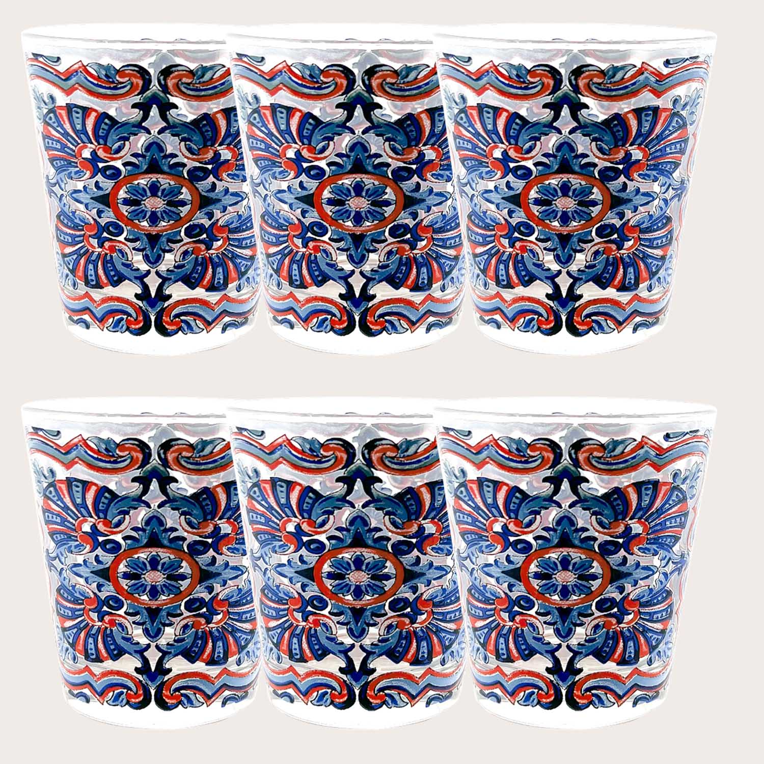 SET 6 BICCHIERI IN VETRO PUERTO RICO