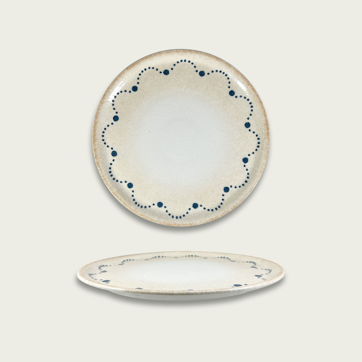 PIATTO PIZZA IN PORCELLANA LINEA RUSTICA