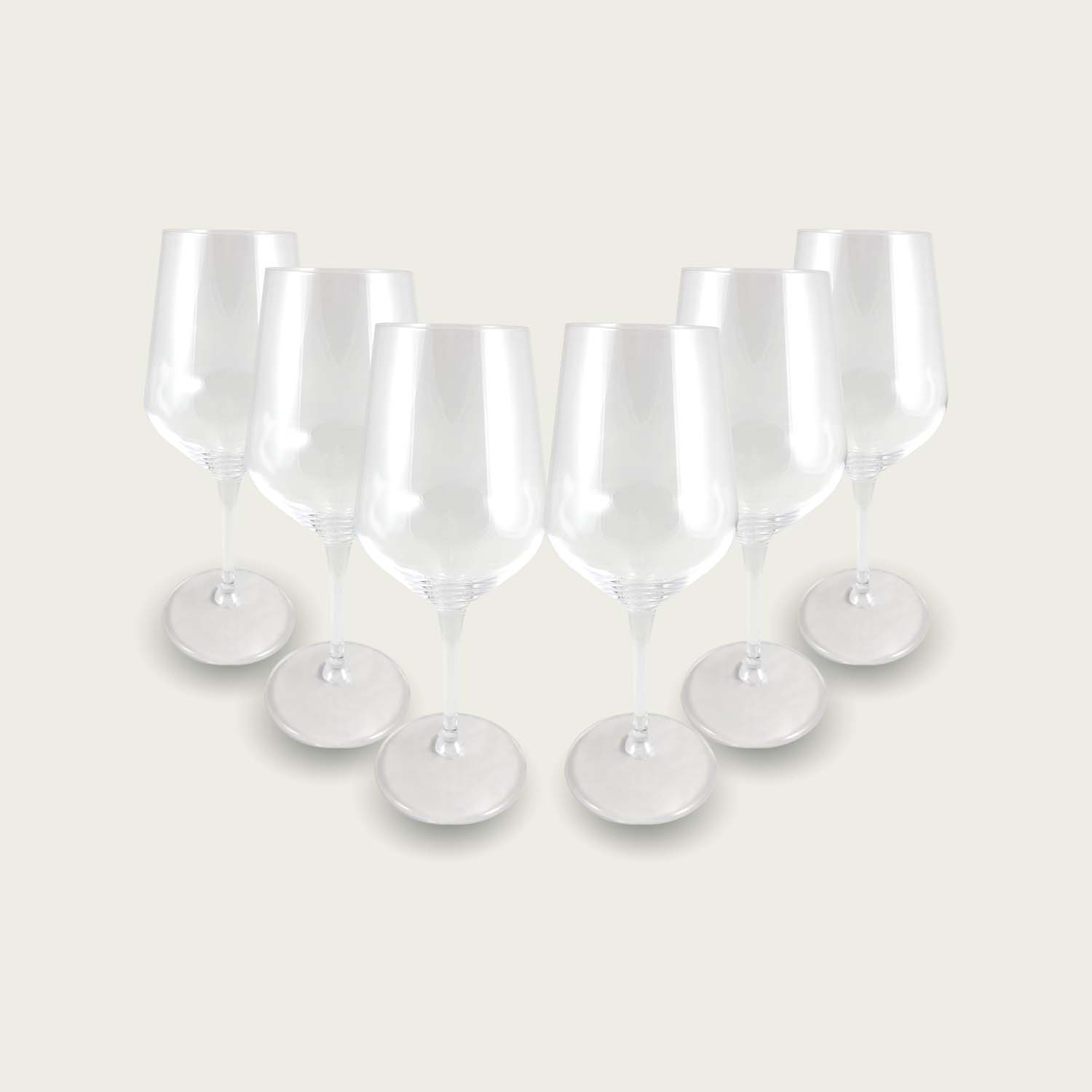 SET 6 CALICI BORMIOLI MILANO VINO BIANCO