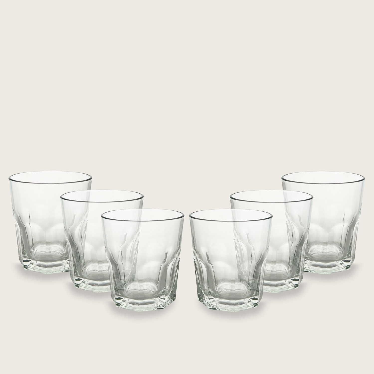 SET 6 BICCHIERI IN VETRO SILVIA 27 CL