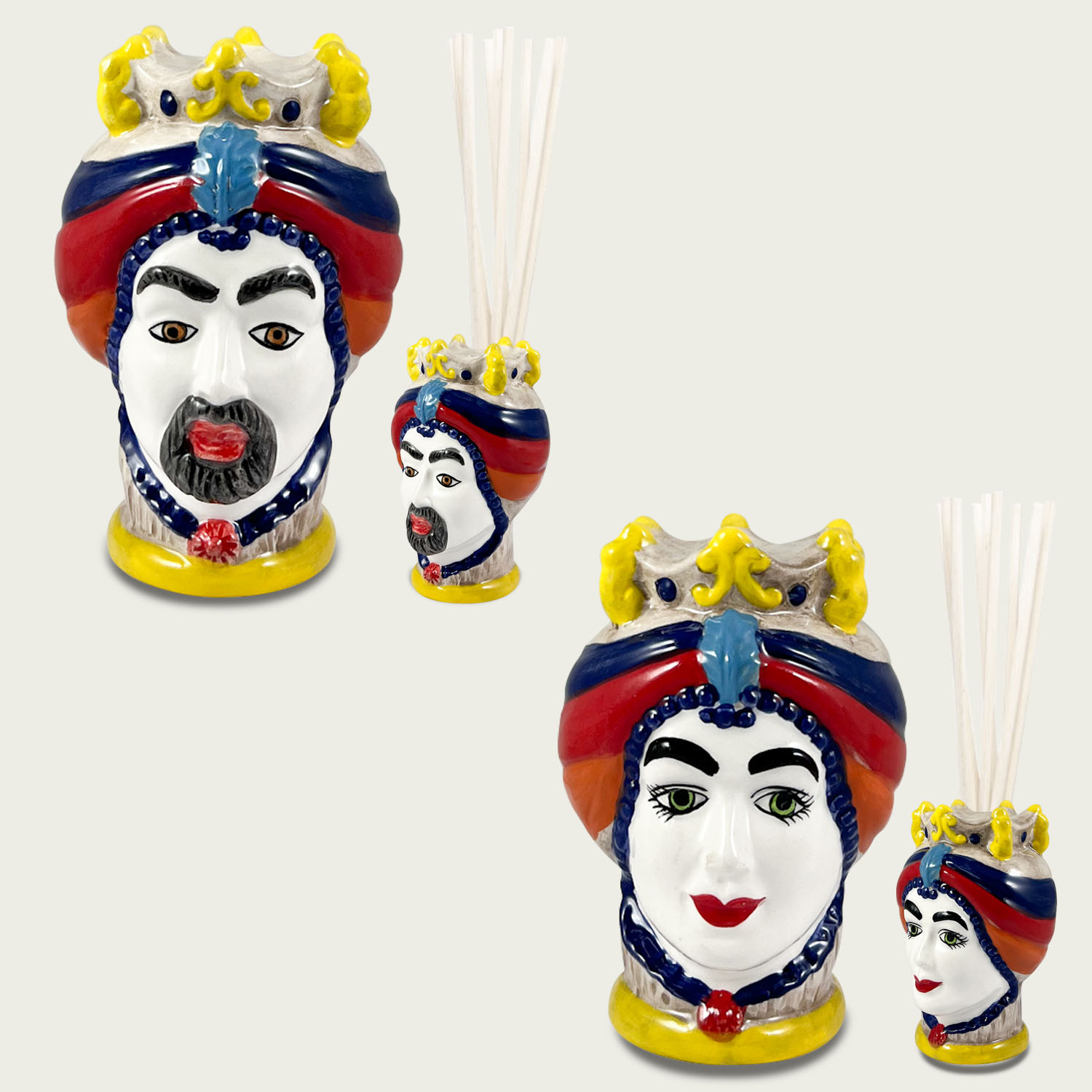 DIFFUSORE DI FRAGRANZA CON BASTONCINI TESTA DI MORO