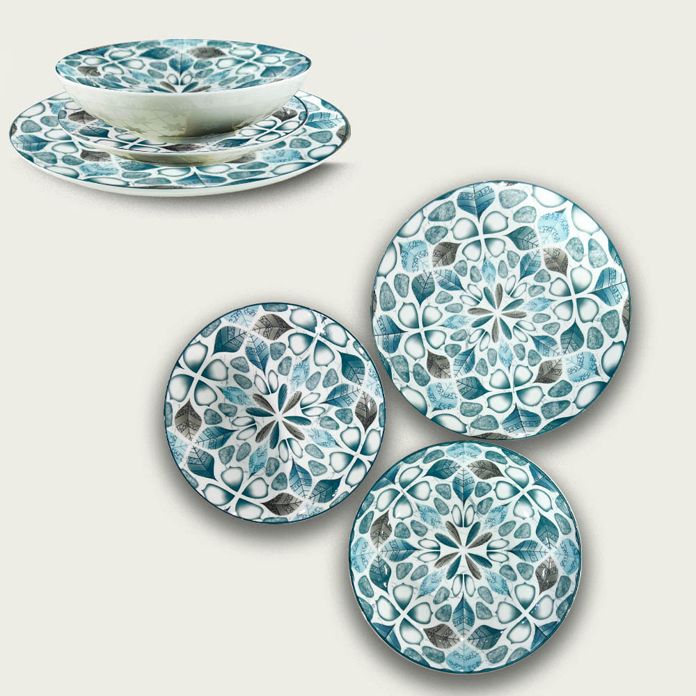 Piatto Petalo Tiffany In Porcellana