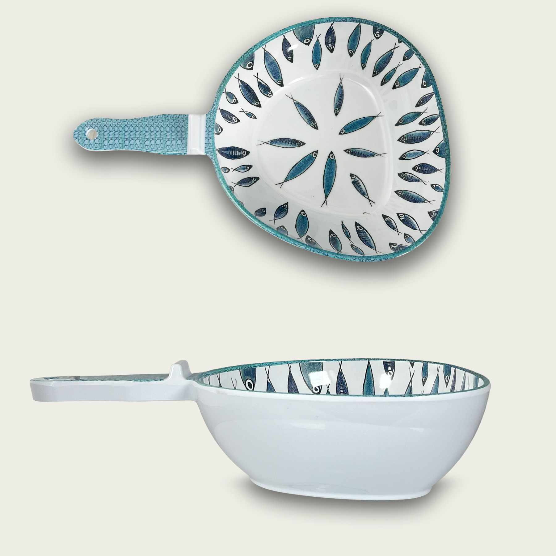 Vassoio Cm 31x21 Portata Melamina Fish