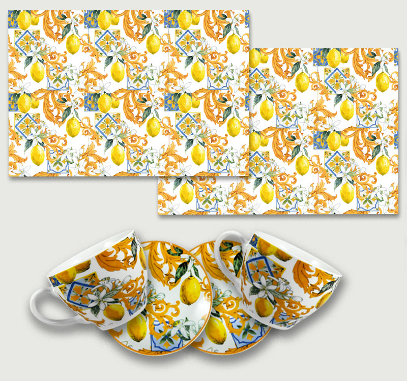 Set Colazione Decoro Lemon