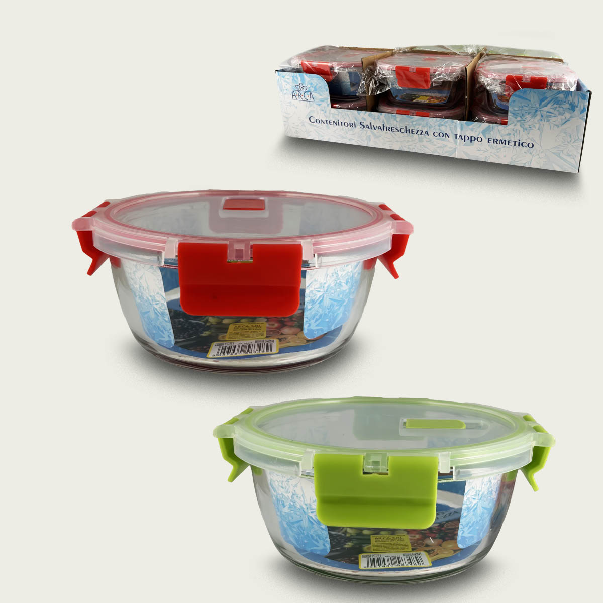 Contenitore Salvafreschezza Con Tappo Ermetico Tondo