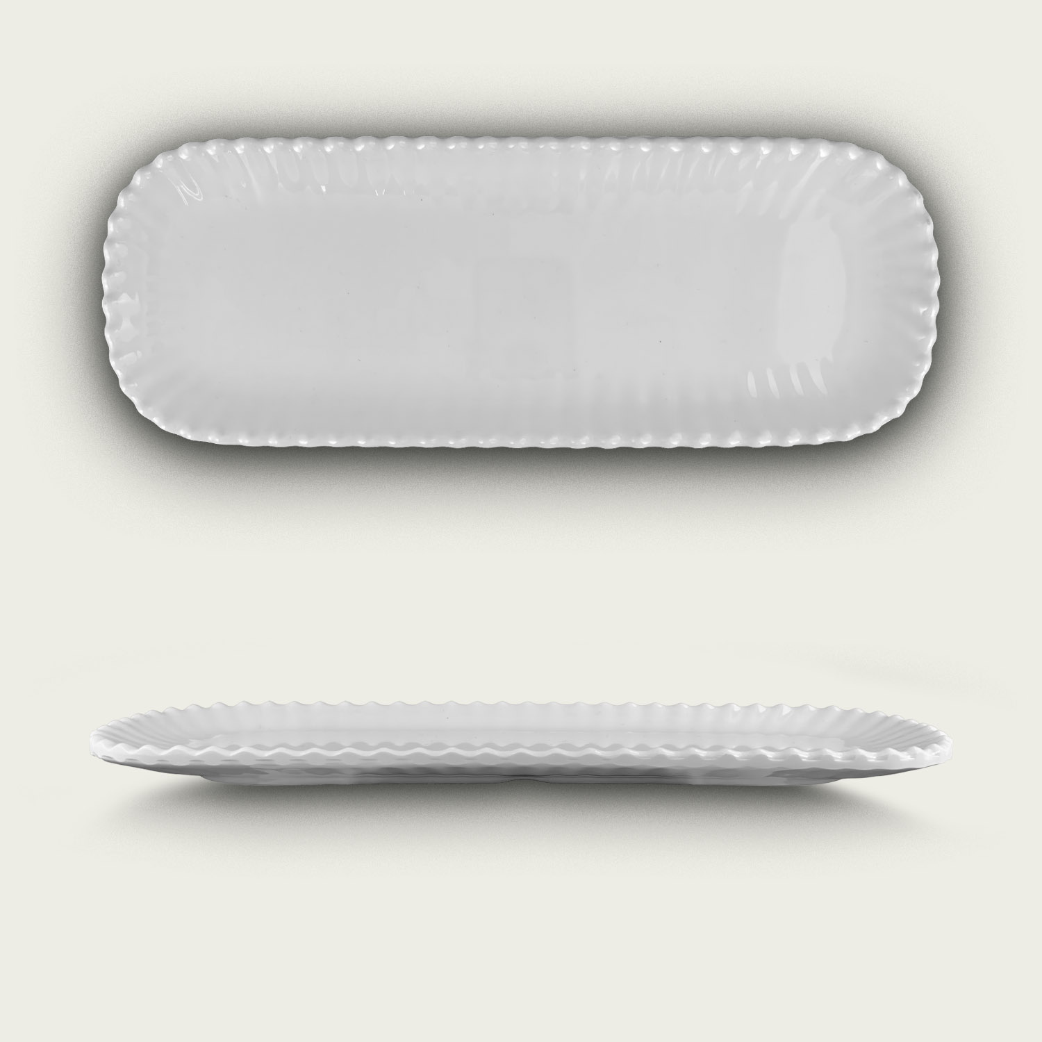 Rettangolo Melamina Perla 29 x 11 x 1,6 cm