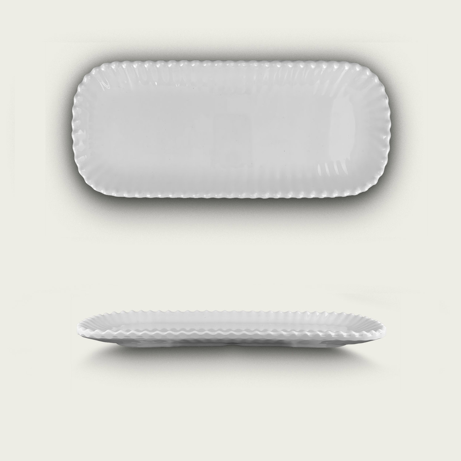 Rettangolo Melamina Perla 17 x 11 x 1,6 cm