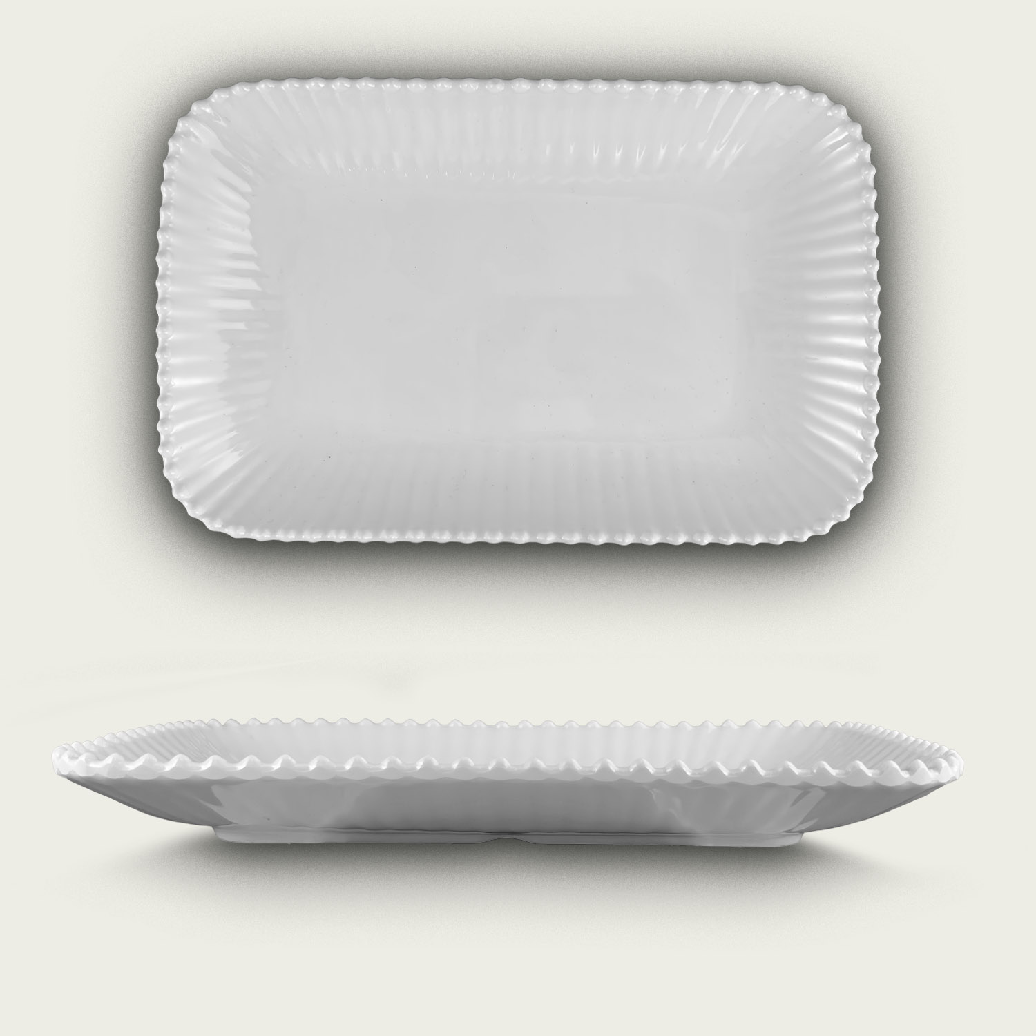 Rettangolo Melamina Perla