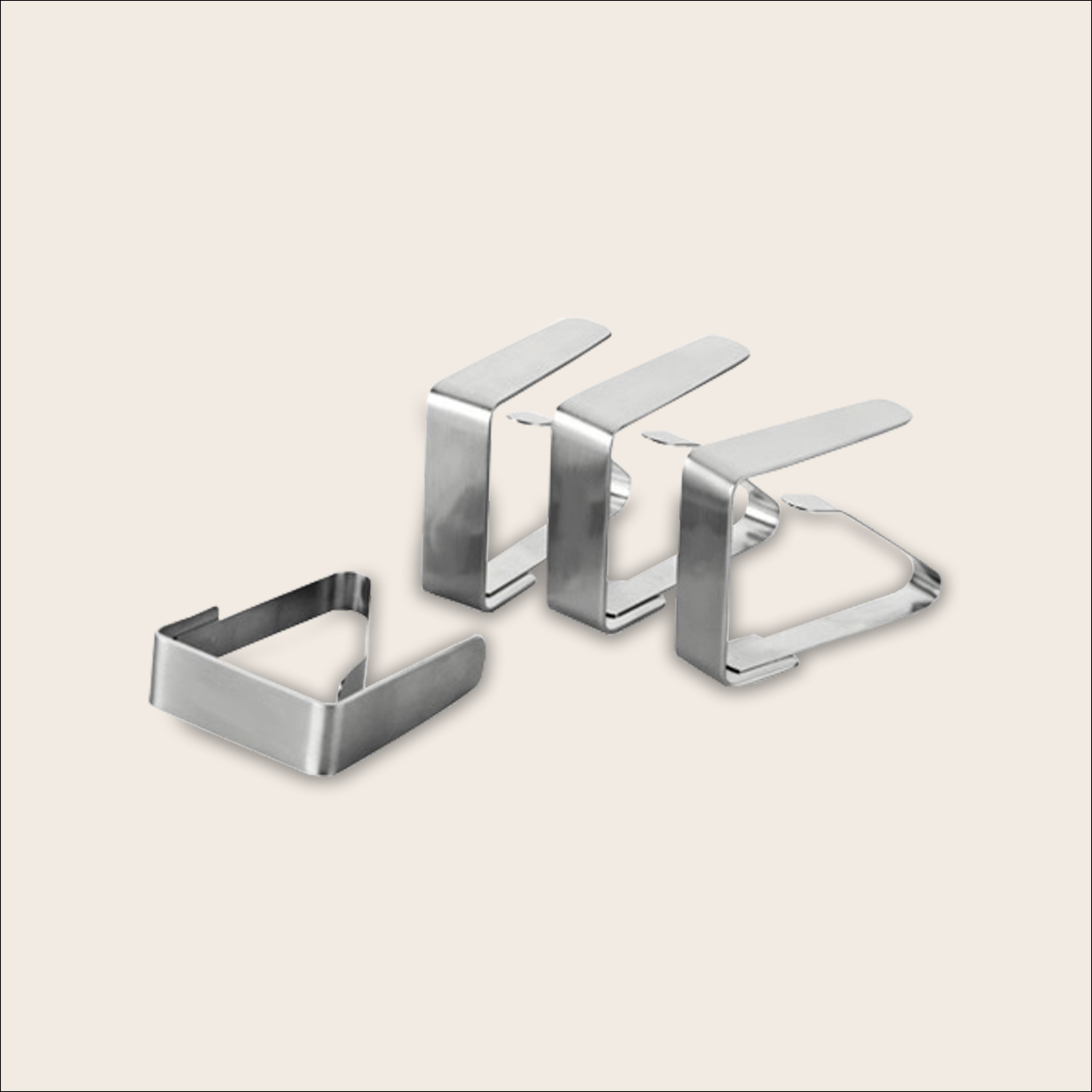 Set 4pz Fermatovaglie Inox